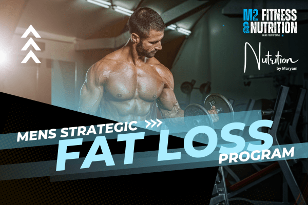 A physically fit man looking strong at the gym promoting fat loss programs.